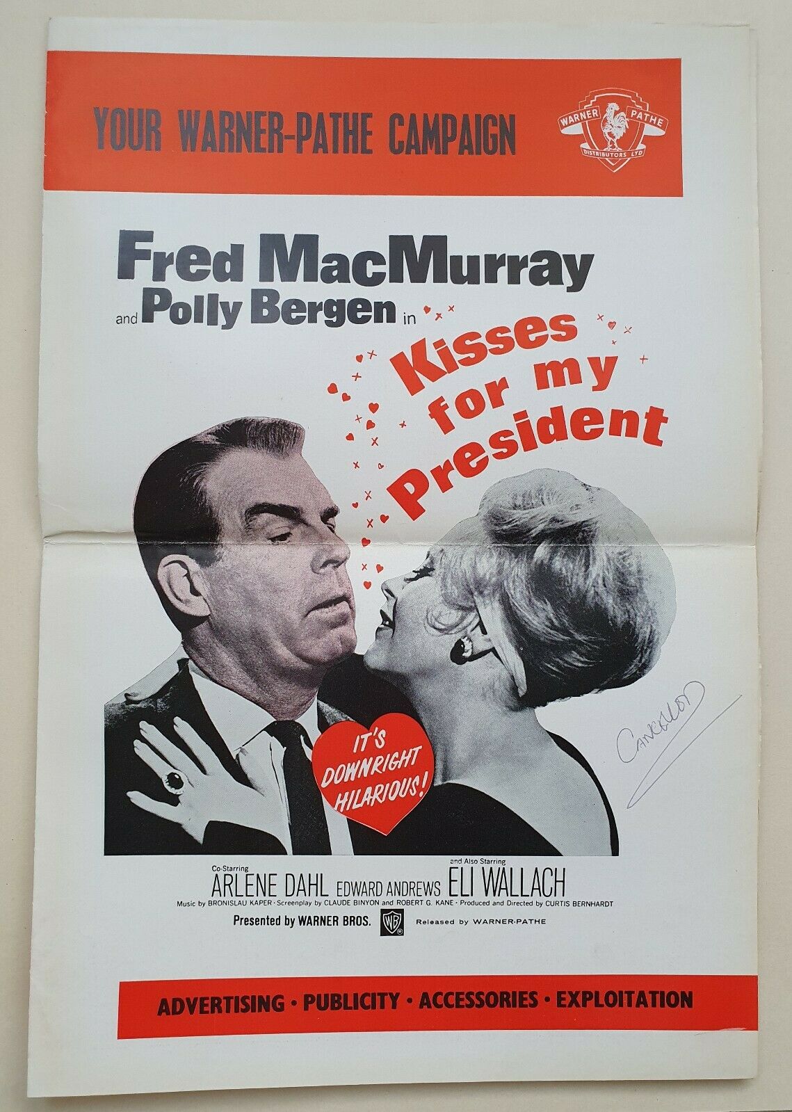 Selling the Obvious: Pressbook for “Kisses for My President” (1964)