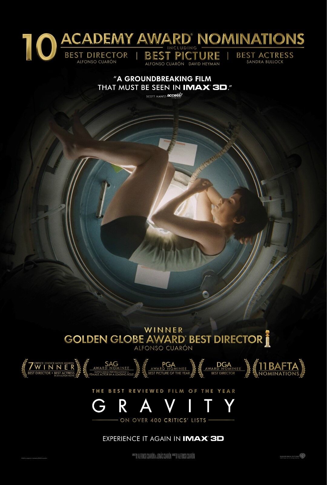 Gravity (2013) ***** in 3D, Seen at the Cinema